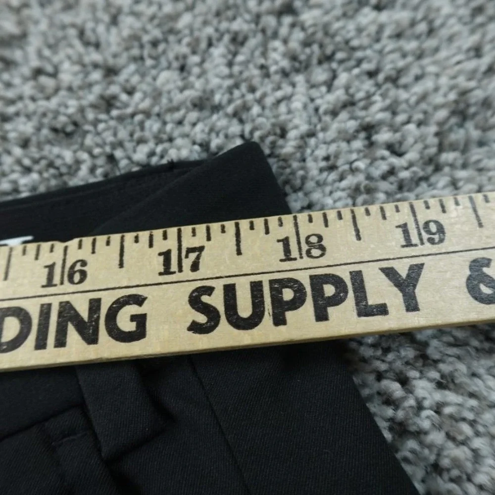 Ralph Lauren Pants Mens 36X32 Black Chino Trouser Flat Front Stretch Performance